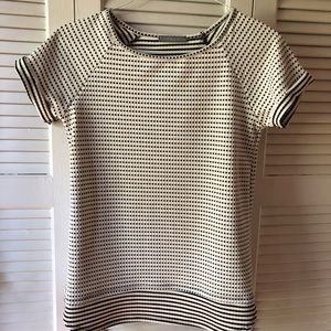 Stitch Fix Black and White Patterned Long Shirt